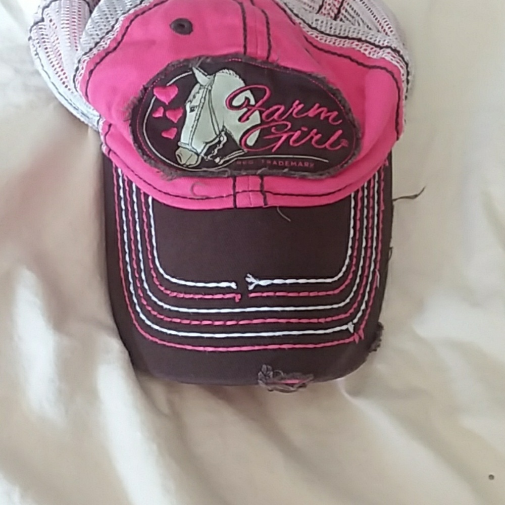 FARM GIRL ball cap adjustable COUNTRY  hat